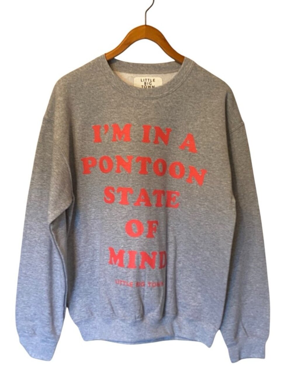 Little Big Town Pontoon State of Mind Sweatshirt Women's Medium Gray NWOT